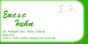 emese huhn business card